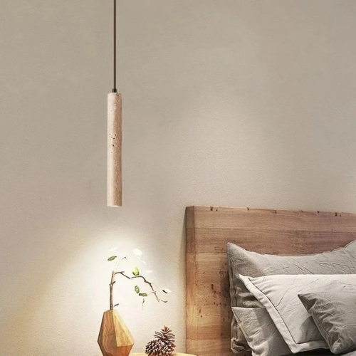 LumoLine – Wabi-Sabi Travertine LED Kandelaber Luvikno
