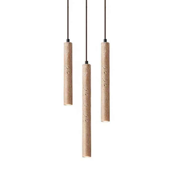 LumoLine – Wabi-Sabi Travertine LED Kandelaber Luvikno