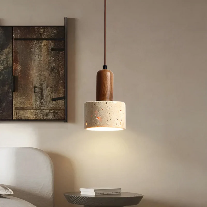 TranquilGlow - Elegant Wabi-Sabi Taklampe Luvikno