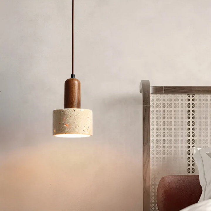 TranquilGlow - Elegant Wabi-Sabi Taklampe Luvikno