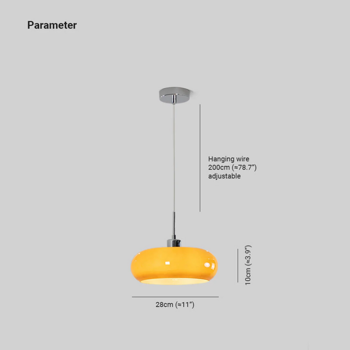 Moderne Rund LED Pendellampe - RadianceOrb | Luvikno