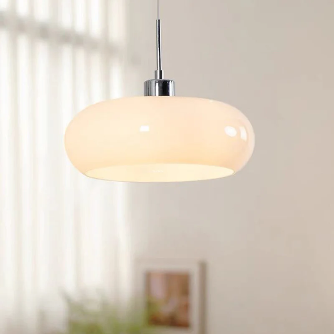 Moderne Rund LED Pendellampe - RadianceOrb | Luvikno