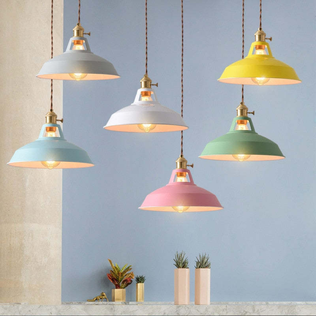 Moderne Fargerik LED Pendellampe - ChromaLuxe | Luvikno