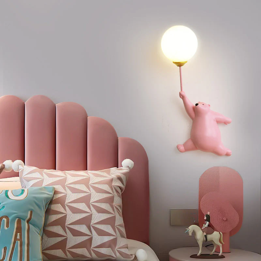 Designer Bear LED Vegglampe - TeddyGlow | Luvikno