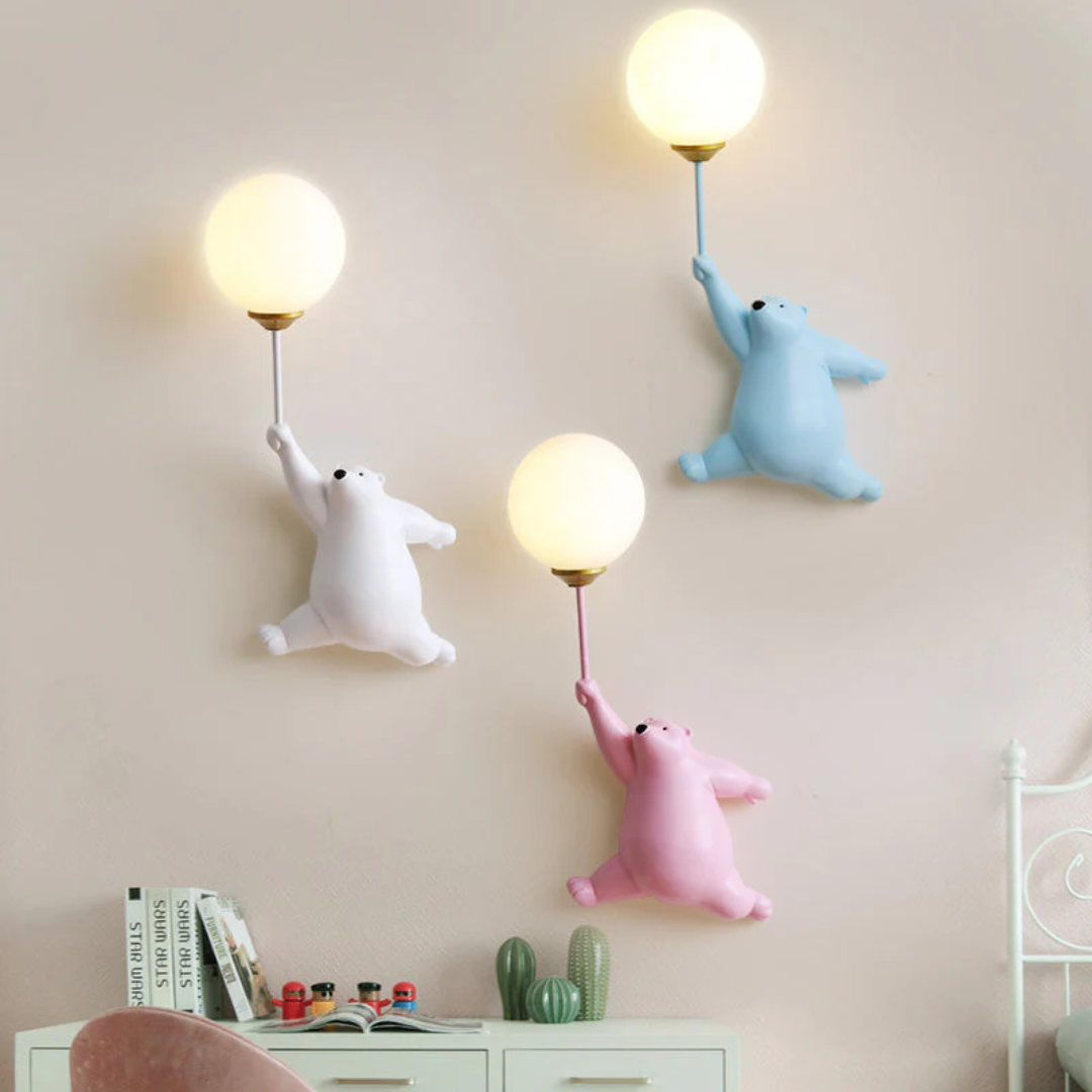 Designer Bear LED Vegglampe - TeddyGlow | Luvikno