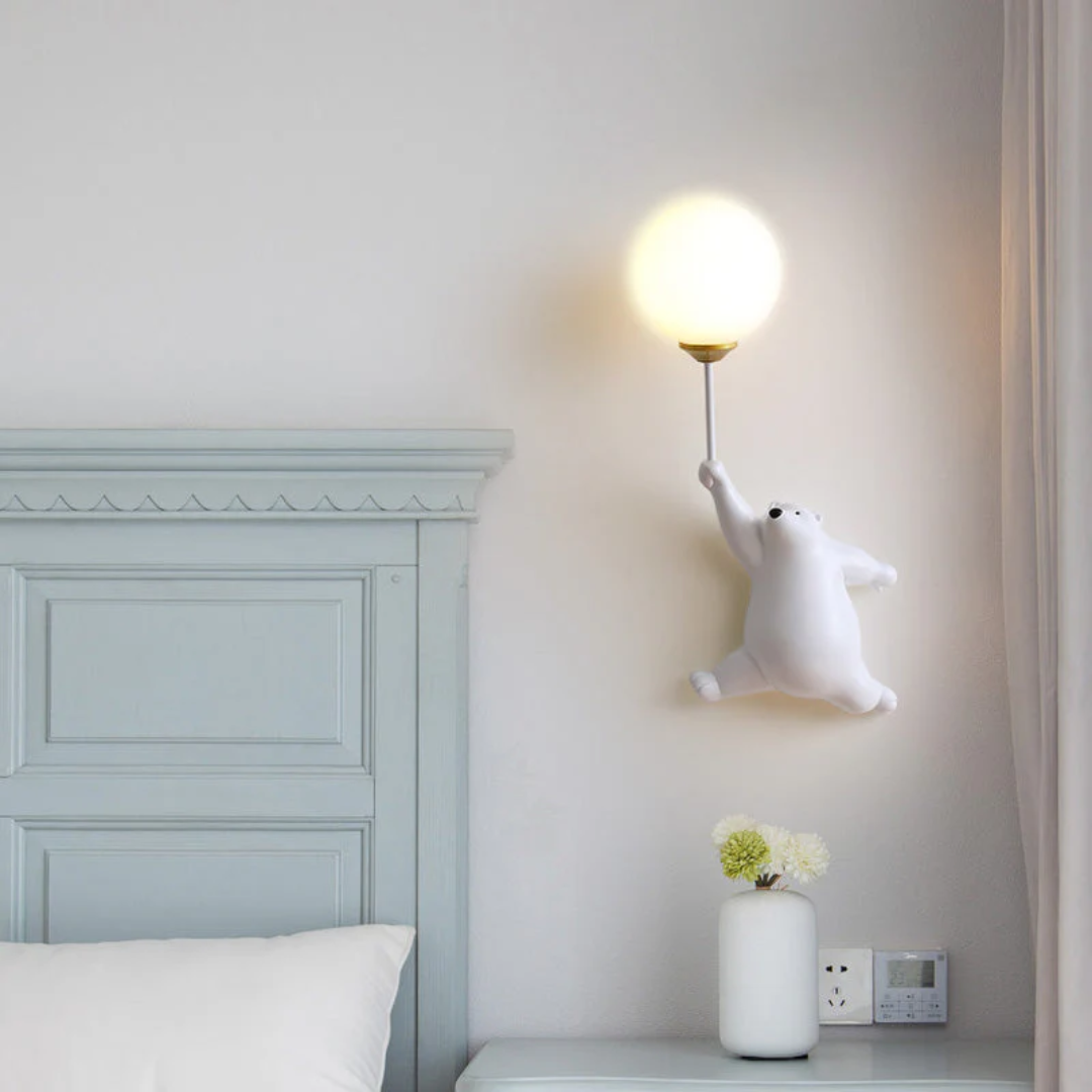Designer Bear LED Vegglampe - TeddyGlow | Luvikno