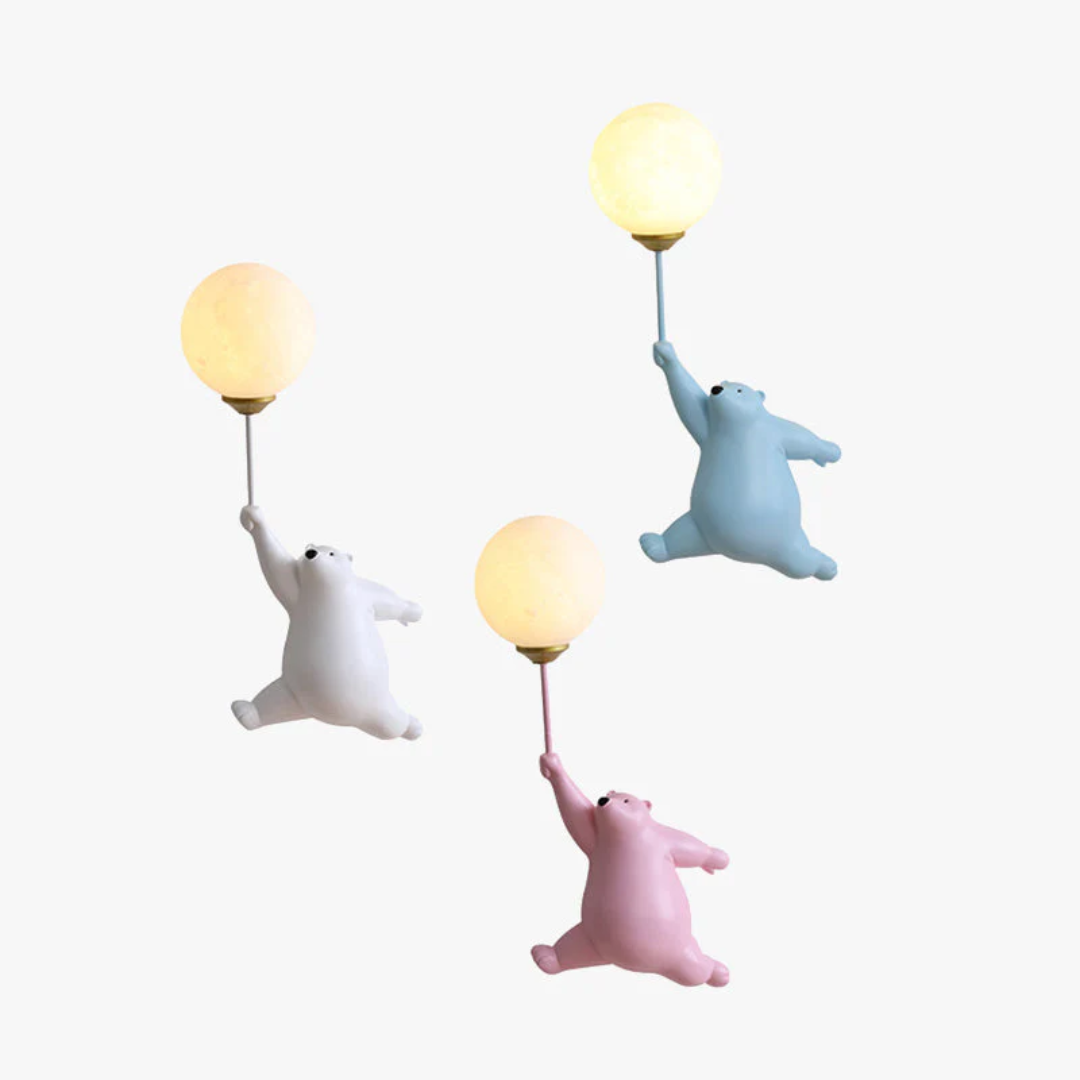 Designer Bear LED Vegglampe - TeddyGlow | Luvikno