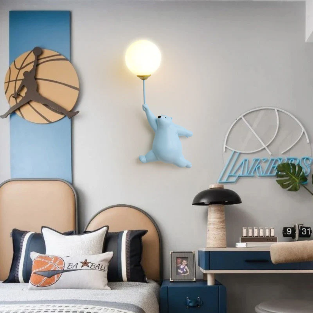 Designer Bear LED Vegglampe - TeddyGlow | Luvikno
