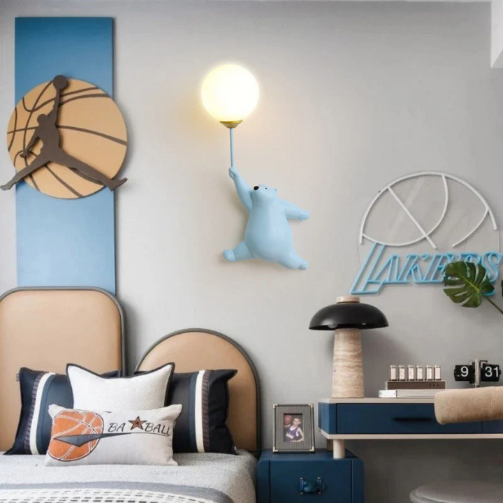 Designer Bear LED Vegglampe - TeddyGlow | Luvikno