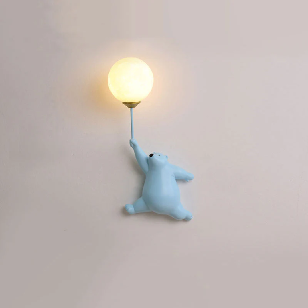 Designer Bear LED Vegglampe - TeddyGlow | Luvikno