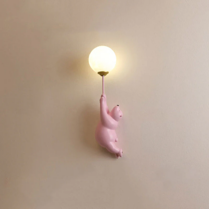 Designer Bear LED Vegglampe - TeddyGlow | Luvikno