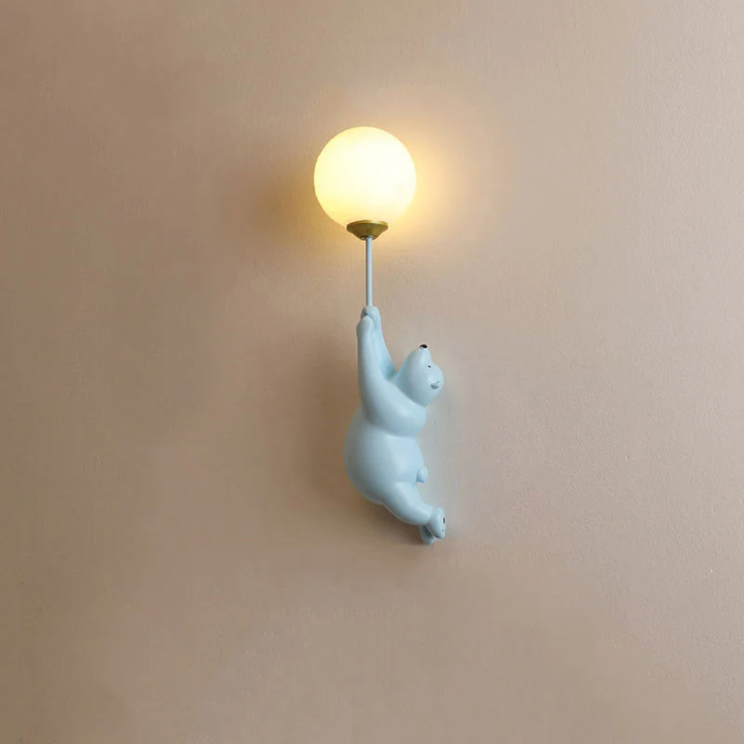 Designer Bear LED Vegglampe - TeddyGlow | Luvikno