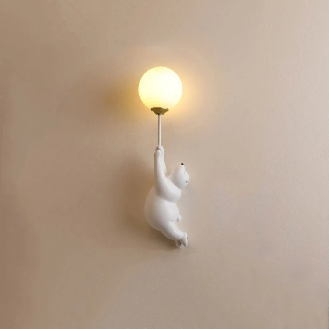 Designer Bear LED Vegglampe - TeddyGlow | Luvikno