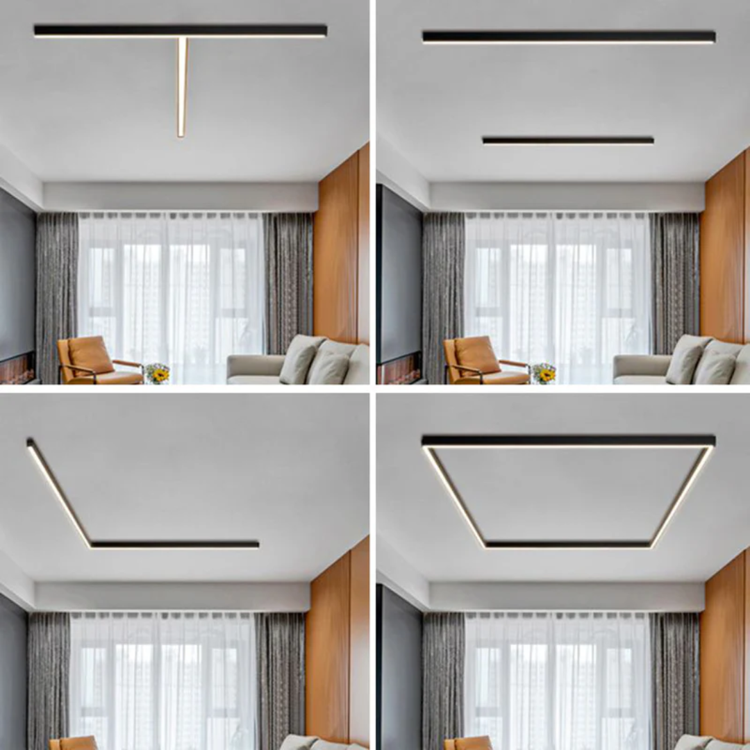 Moderne lineær LED takbelysning Luvikno