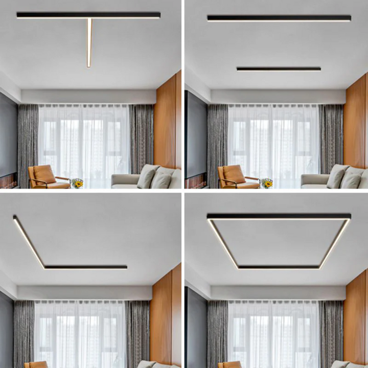 Moderne lineær LED takbelysning Luvikno