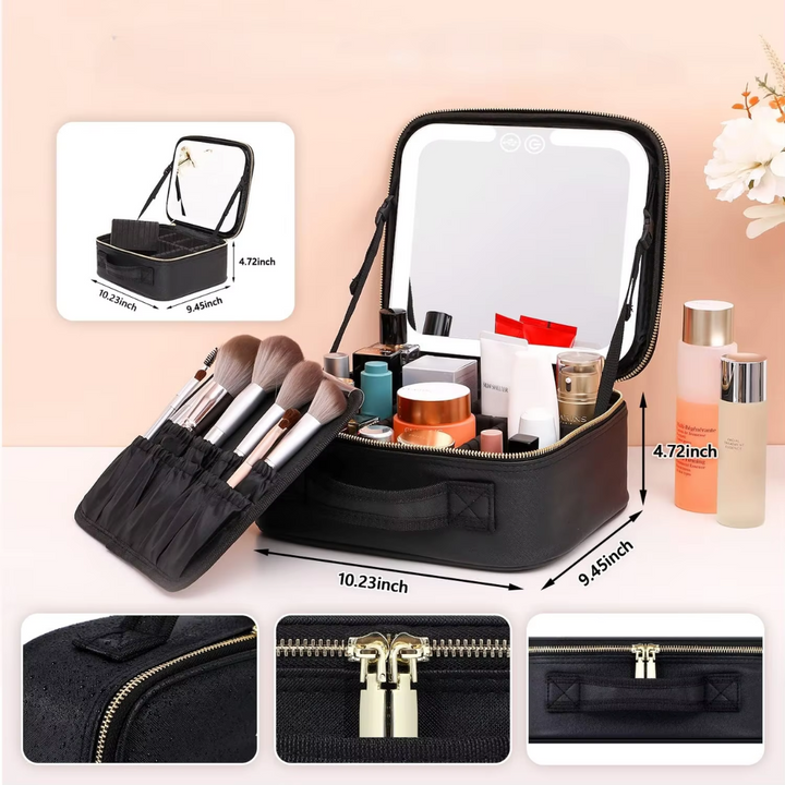 Luksus Makeup Organizer med Belyst Speil Luvikno