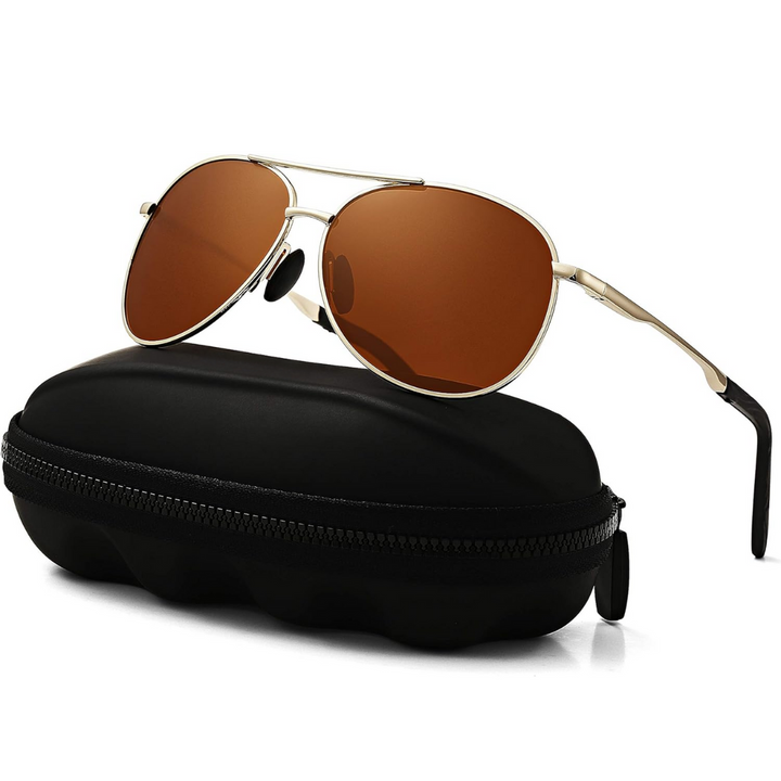 Premium Polariserte Aviator Solbriller - Joey | Luvikno