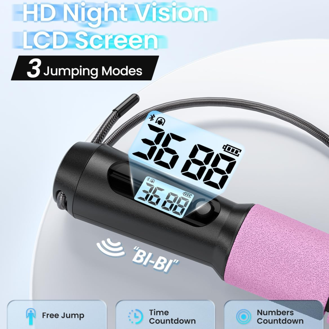 JumpFit - Slank Hoppetau med App og Knuteløst Design Luvikno