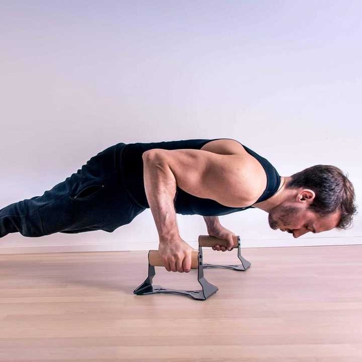 PowerGrip - Tre Push-Up Parallettes med Antiskli Luvikno