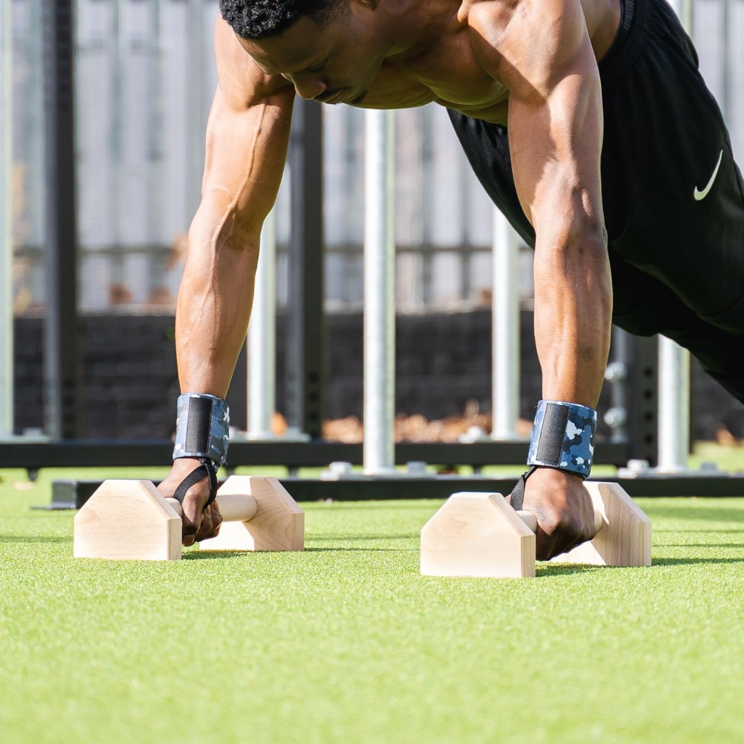 Calisthenics PowerBars – Robuste Tre Push-Up Støtter Luvikno