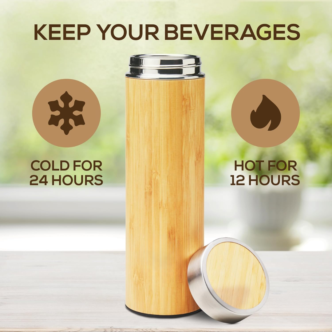 TeaFusion - Luxe Bamboe Te Flaske 500ml Luvikno