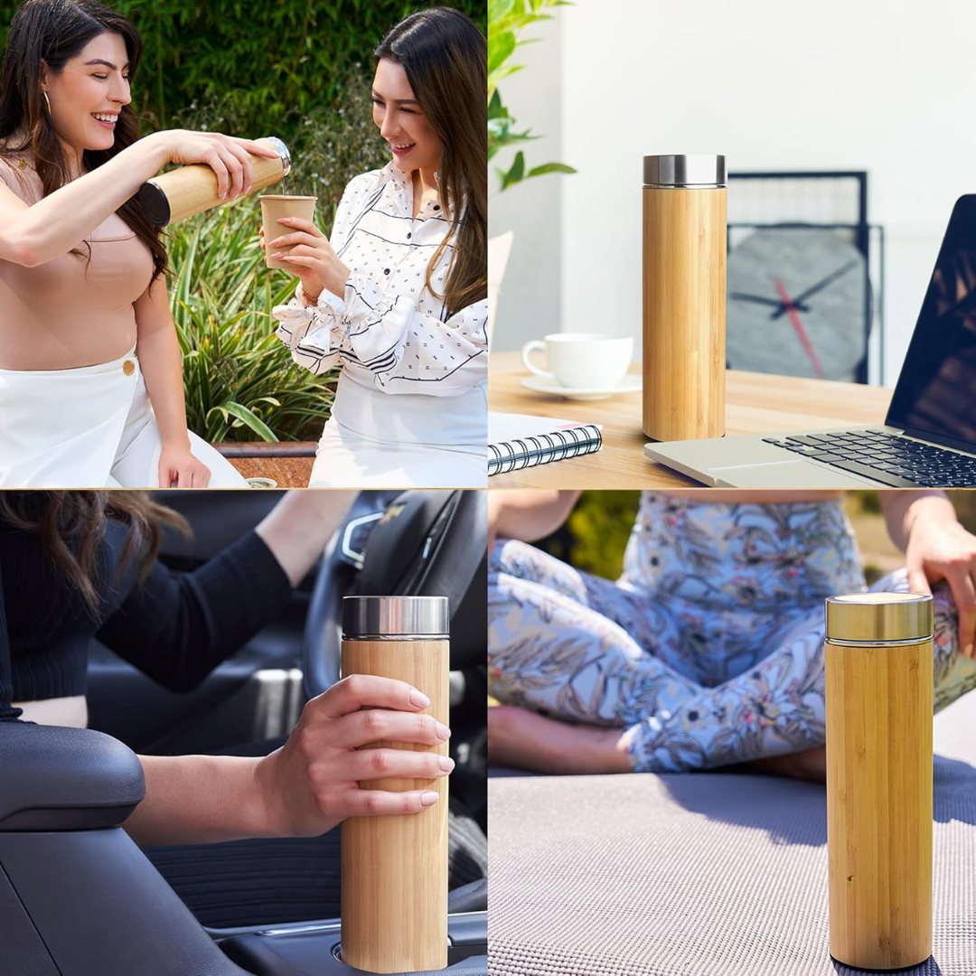 TeaFusion - Luxe Bamboe Te Flaske 500ml Luvikno