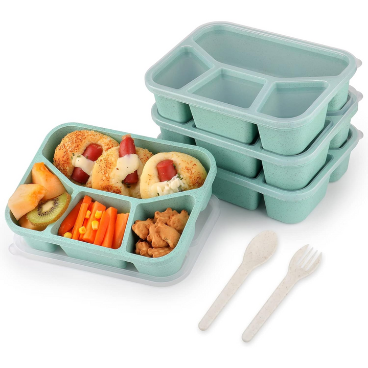 BentoBox – Sett med 4 Snacks Bokser med Skillevegger Luvikno