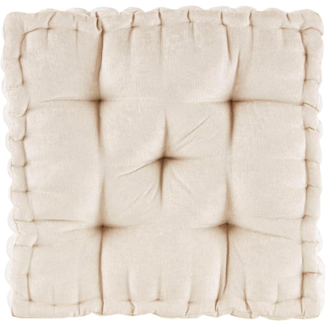 ZenComfort - Luxe Chenille Meditasjonspute for Gulvet Luvikno
