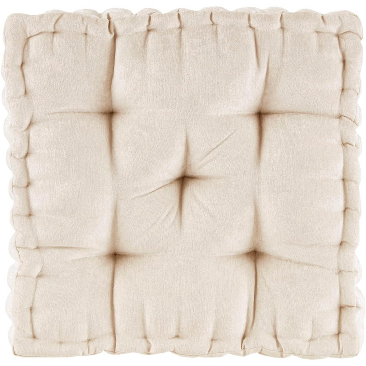 ZenComfort - Luxe Chenille Meditasjonspute for Gulvet Luvikno