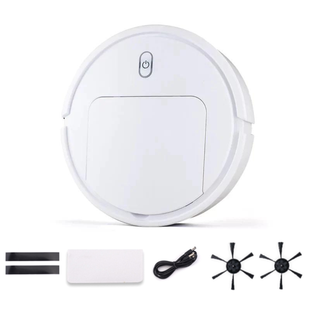 Luvikno | Cleanoro S6 Robotstøvsuger | Kompakt og Intelligent | For Dyrehår, Harde Gulv og Tepper | 2t Driftstid