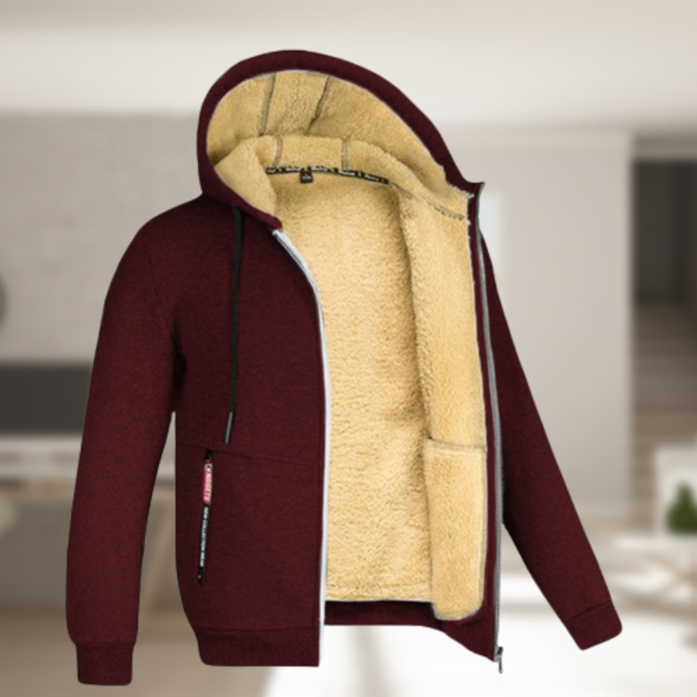 Luvik | Herre vinterjakke med hette og fleece