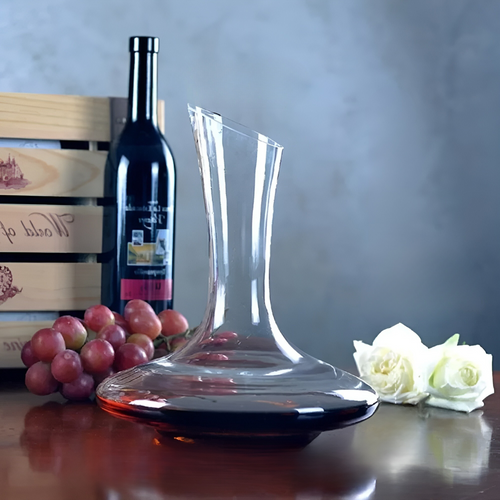 Krystall vin karaff – Håndlaget Elegant | 1500 ml Ideell for barer, leiligheter og kontorer | Luvikno