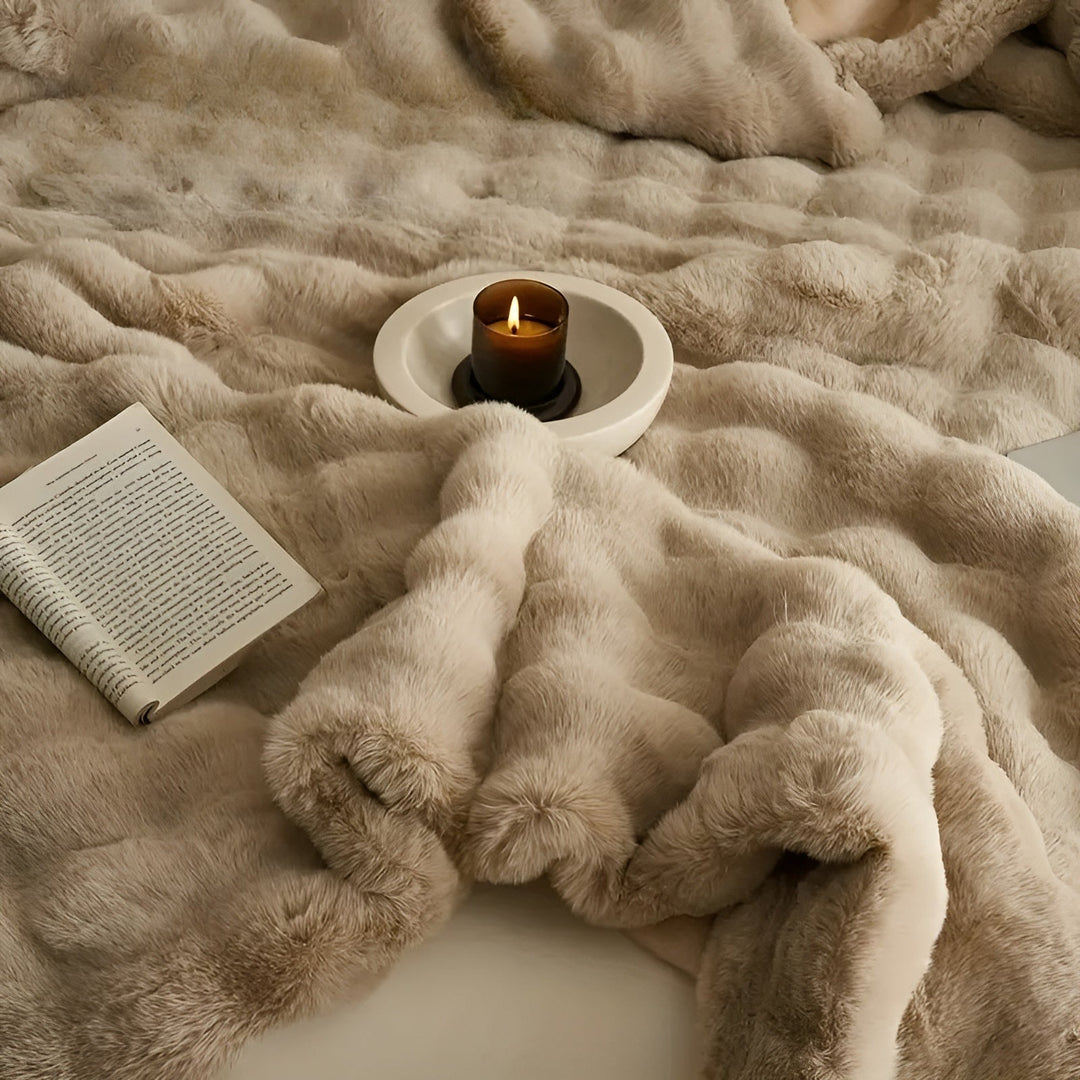 Fleece og fleece-teppe – Ekstra myk & varm | Perfekt for sofa og soverom | Luvikno