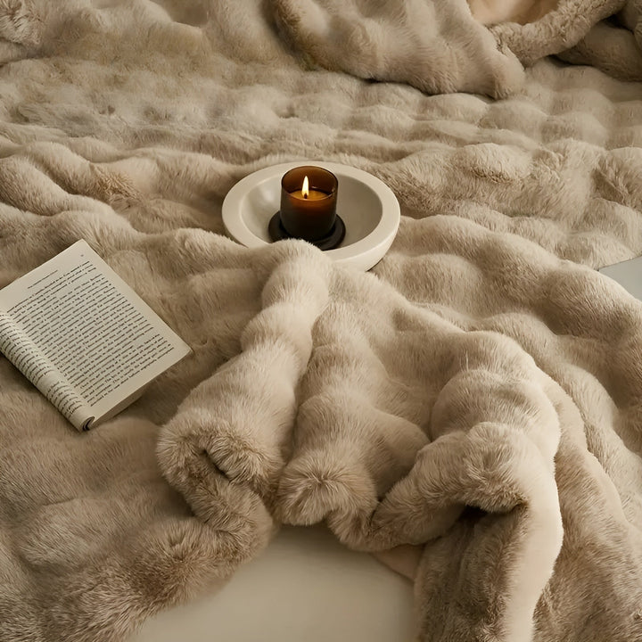 Fleece og fleece-teppe – Ekstra myk & varm | Perfekt for sofa og soverom | Luvikno