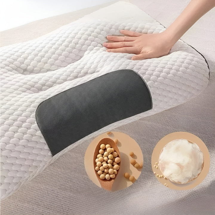 Ortopedisk Nakkepute – Ergonomisk & Støttende | For Avslapning & Sunn Søvn | Luvikno
