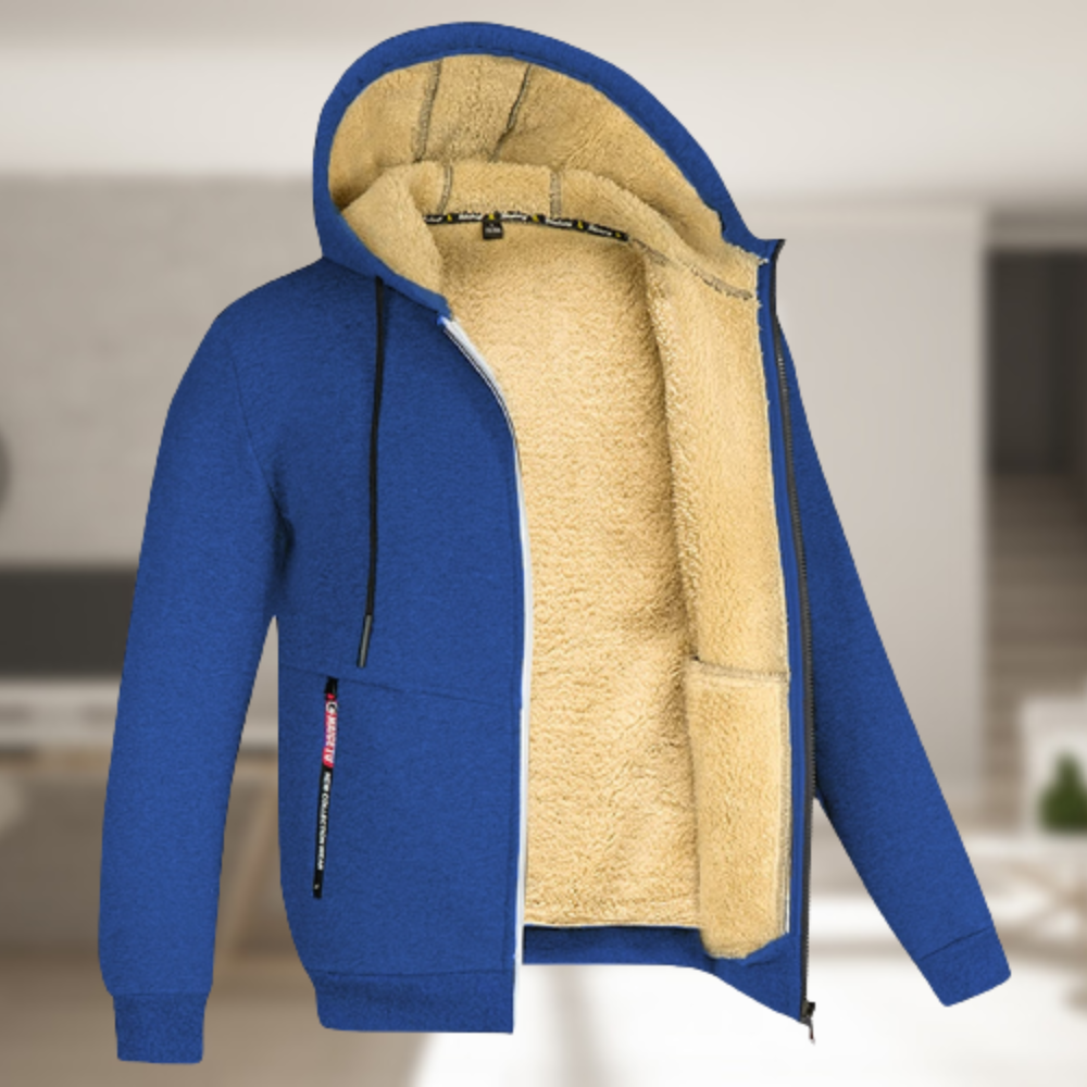 Luvik | Herre vinterjakke med hette og fleece