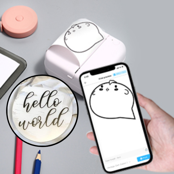 Praktisk Mini Pocket Printer | Luvikno