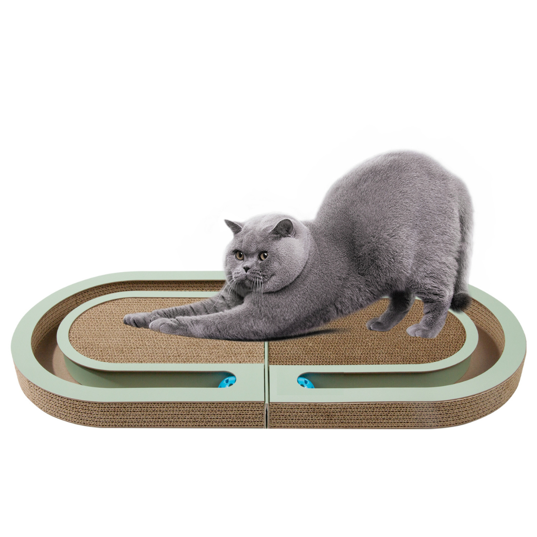 Katt Klore- og Lekeseng Laget av Papp Luvikno
