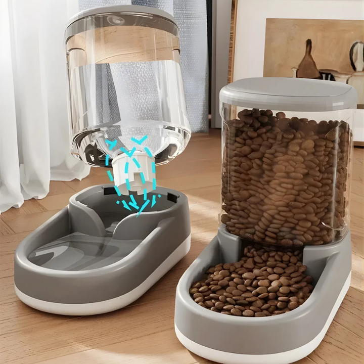 PawFill Fôr- og Vannbeholder Set automatisk | Luvikno
