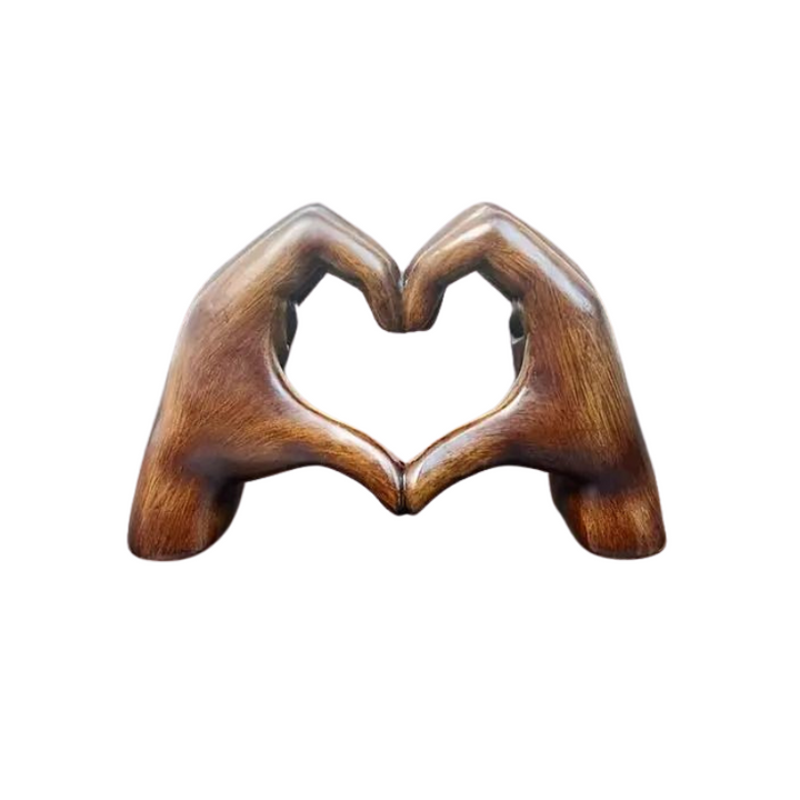 Lovenest Elegant Harpiks Skulptur - Symbol på Kjærlighet og Hengivenhet Luvikno