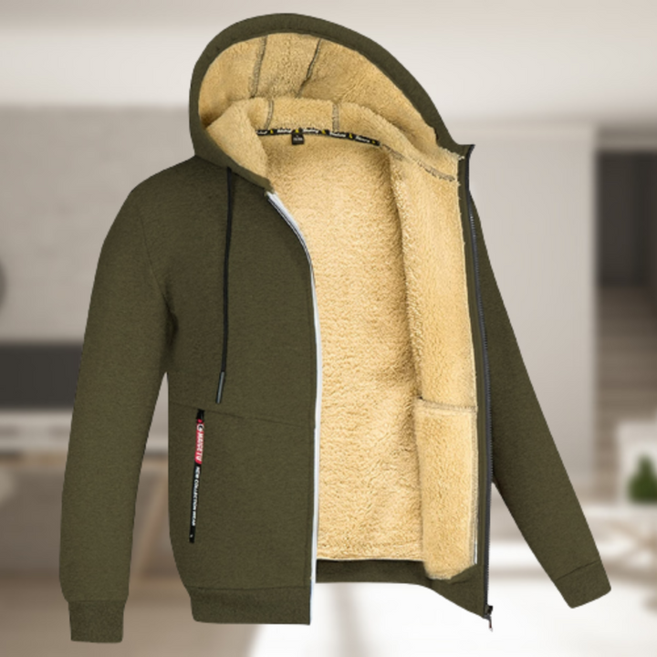 Luvik | Herre vinterjakke med hette og fleece