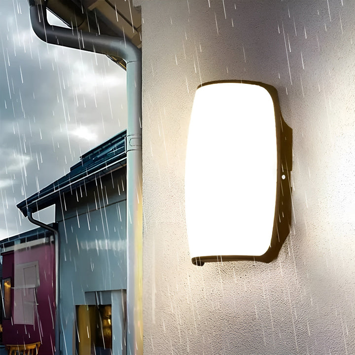 LED utendørs vegglys – Vanntett med bevegelsessensor | Perfekt for hage, terrasse og oppkjørsel | Luvikno
