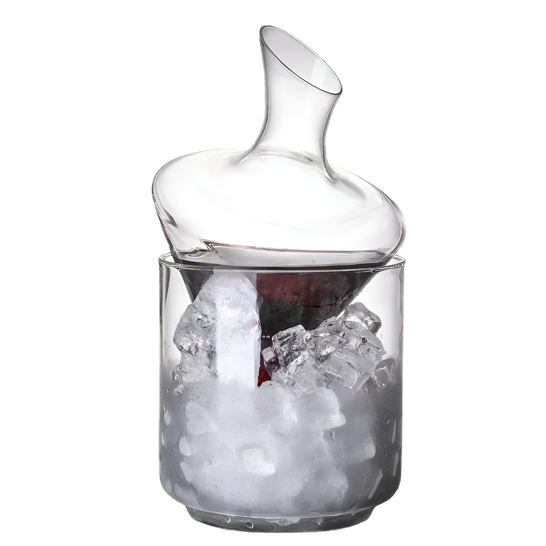 Whisky Karaffel med Isbøtte – Luviknoykrystallfri Premiumglass | Stilig Sett for Whisky, Vodka & Brandy | Luvikno