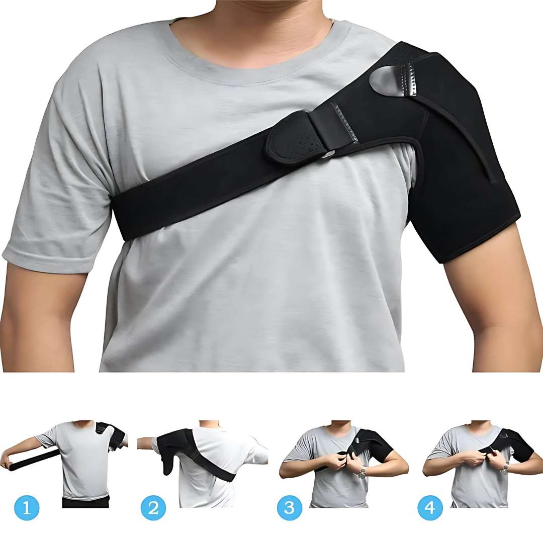 ComfortGuard Skulderstøttebandasje | Skuldersmerte Lindring - Holdningskorrigering Luvikno