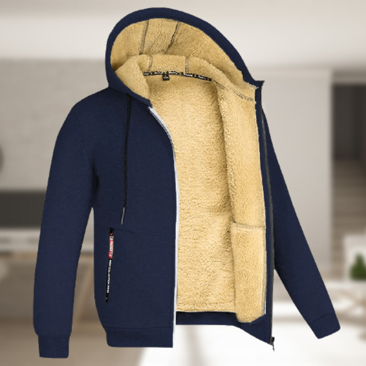 Luvik | Herre vinterjakke med hette og fleece