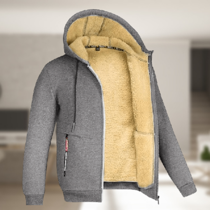 Luvik | Herre vinterjakke med hette og fleece