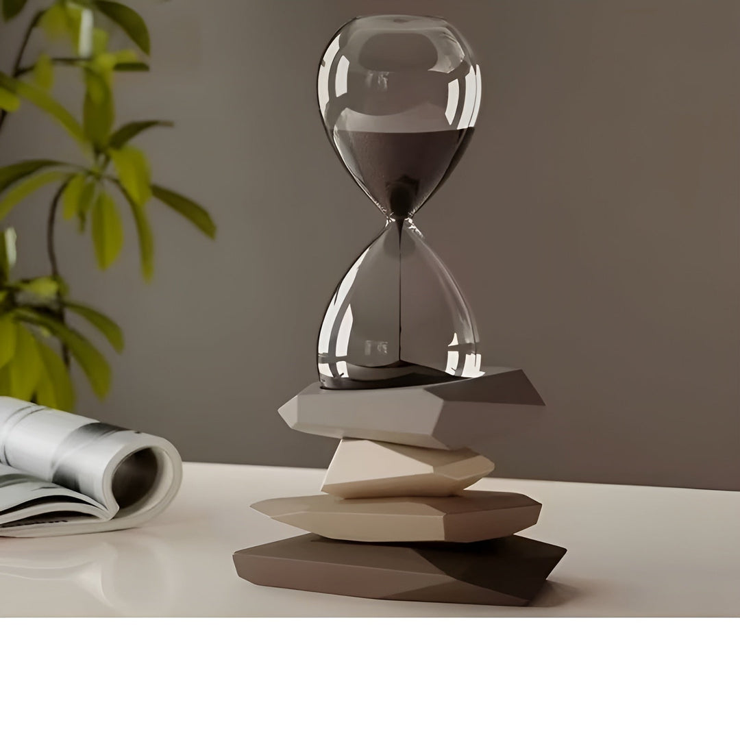 Minimalist Timeglass – Tidøs & Dekorativ | Perfekt for Stue og Kontor | Luvikno