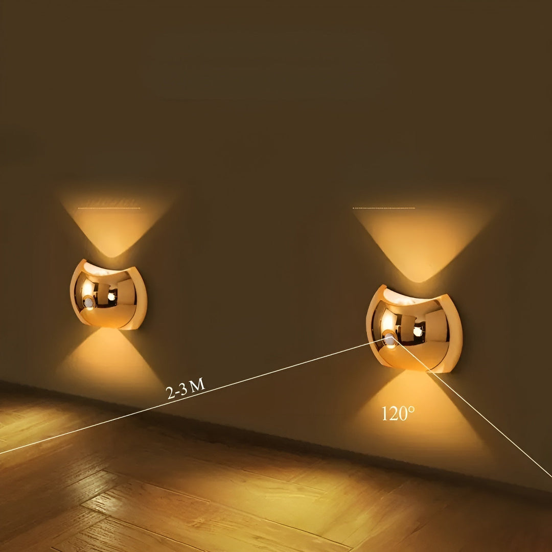 Vegglampe med bevegelsessensor – Dual LED lys Opp & Ned | Magnetisk & Bærbar | Luvikno