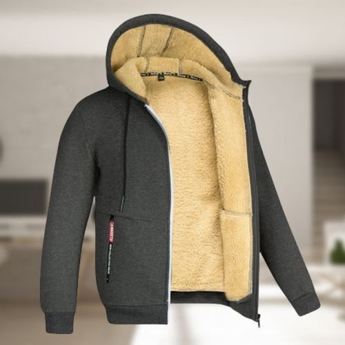 Luvik | Herre vinterjakke med hette og fleece