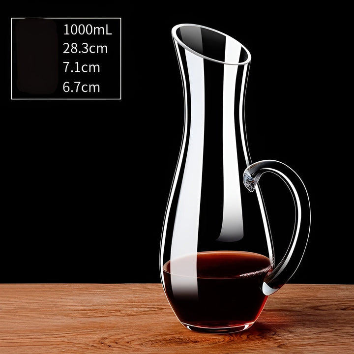 Krystallvinedekanter i snegleform – Luviknoyfri for vin eller cognac | Dekorativ for hjemmet & baren | Luvikno